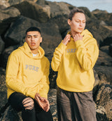 The Varsity Hoodie - Sunset Yellow - PURE CLOTHING