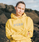 The Varsity Hoodie - Sunset Yellow - PURE CLOTHING