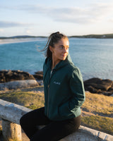 The Chester Zip Hoodie - Pine Green