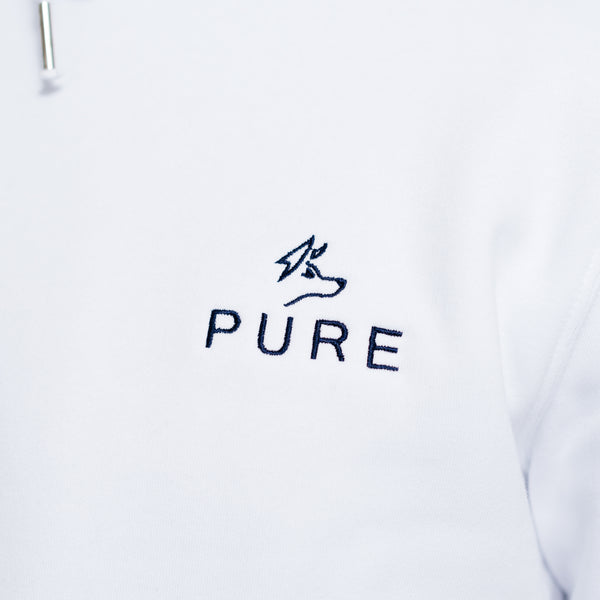 The Paddock Hoodie - White - PURE CLOTHING